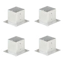stolpefod 4 stk. 141 mm galvaniseret metal