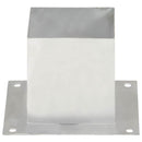 stolpefod 4 stk. 141 mm galvaniseret metal