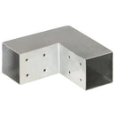 stolpebeslag L-form 71x71 mm galvaniseret metal