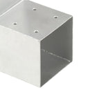stolpebeslag L-form 4 stk. 71x71 mm galvaniseret metal