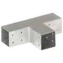 stolpebeslag T-form 71x71 mm galvaniseret metal