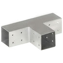 stolpebeslag T-form 4 stk. 71x71 mm galvaniseret metal
