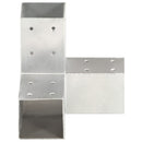 stolpebeslag Y-form 71x71 mm galvaniseret metal