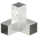 stolpebeslag Y-form 4 stk. 71x71 mm galvaniseret metal