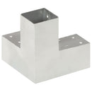 stolpebeslag Y-form 4 stk. 71x71 mm galvaniseret metal