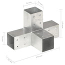 stolpebeslag X-form 71x71 mm galvaniseret metal