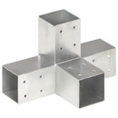 stolpebeslag X-form 4 stk. 71x71 mm galvaniseret metal
