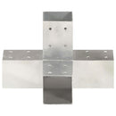 stolpebeslag X-form 4 stk. 71x71 mm galvaniseret metal