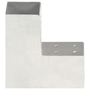 stolpebeslag L-form 4 stk. 81x81 mm galvaniseret metal
