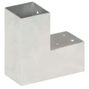 stolpebeslag L-form 4 stk. 81x81 mm galvaniseret metal
