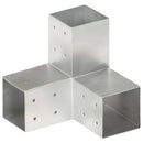stolpebeslag Y-form 81x81 mm galvaniseret metal