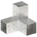 stolpebeslag Y-form 4 stk. 81x81 mm galvaniseret metal