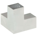 stolpebeslag Y-form 4 stk. 81x81 mm galvaniseret metal