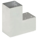 stolpebeslag L-form 4 stk. 91x91 mm galvaniseret metal