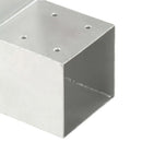 stolpebeslag L-form 4 stk. 91x91 mm galvaniseret metal