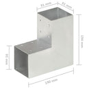 stolpebeslag L-form 4 stk. 91x91 mm galvaniseret metal