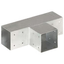 stolpebeslag T-form 4 stk. 91x91 mm galvaniseret metal
