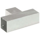 stolpebeslag T-form 4 stk. 91x91 mm galvaniseret metal