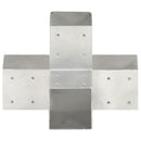 stolpebeslag X-form 91x91 mm galvaniseret metal
