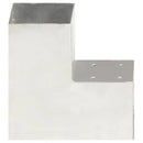 stolpebeslag L-form 101x101 mm galvaniseret metal