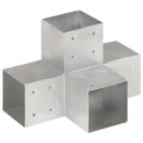stolpebeslag X-form 4 stk. 101x101 mm galvaniseret metal