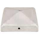 pyramideformede stolpehætter 6 stk. 91x91 mm galvaniseret metal