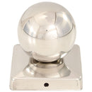kugleformede stolpehætter 6 stk. 101x101 mm rustfrit stål