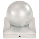 globusformet stolpehætte 6 stk. 101x101 mm galvaniseret metal