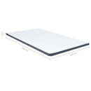 topmadras til seng med boxmadras 200x120x5 cm medium blød