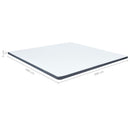 topmadras til seng med boxmadras 200x200x5 cm medium blød