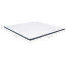 topmadras til seng med boxmadras 200x200x5 cm medium blød