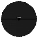 trampolinmåtte til 12 ft/3,66 m rund trampolin stof sort