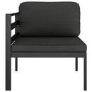 hjørnemodul til sofa med hynder 1 stk. aluminium antracitgrå