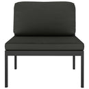 midtermodul til sofa med hynder aluminium antracitgrå