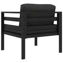 sofastol med hynder aluminium antracitgrå