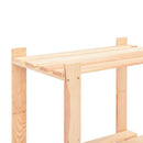 reoler 5 stk. 3-etagehylder 80 x 38 x 90 cm fyrretræ 150 kg