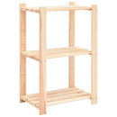reoler 2 stk. 3 hylder 60x38x90 cm massivt fyrretræ 150 kg