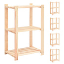reoler 5 stk. 3 hylder 60 x 38 x 90 cm fyrretræ 150 kg