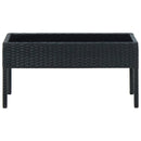 havebord 75x40x37 cm polyrattan sort