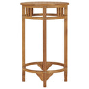 barbord Ø 60 cm massivt teaktræ