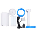 pumpe og overfladeskimmer til pool med adapter 16 cm plastik