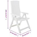 havelænestole 2 stk. plastik hvid