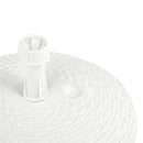 parasolfod 20 l sand- eller vandfyldt plastik rattanlook hvid