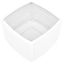 sidebord 54 x 54 x 36,5 cm plastik hvid
