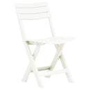 foldbare havestole 2 stk. plastik hvid