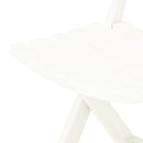 foldbare havestole 2 stk. plastik hvid