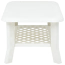 sofabord 90 x 60 x 46 cm plastik hvid