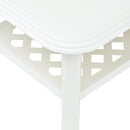 sofabord 90 x 60 x 46 cm plastik hvid