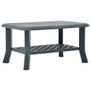 sofabord 90 x 60 x 46 cm plastik grøn