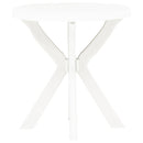 bistrobord Ø70 cm plastik hvid